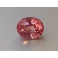 Natural Heated Padparadscha Sapphire orange-pink color oval shape 3.25 carats with GRS Report
