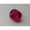 Natural Unheated Ruby red color cushion shape 2.52 carats with GIA Report / video
