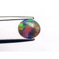 Black Boulder Opal multi color oval shape 1.10 carats 