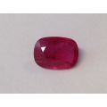 Natural Ruby red color oval shape 5.72 carats with GRS Report