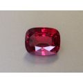 Natural Red Spinel red color cushion shape 3.75 carats GIA Report