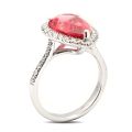 Natural Spinel 4.96 carats set in Platinum Ring with 0.47 carats Diamonds / GRS Report 