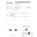 Natural Alexandrite 3.13 carats set in Platinum Ring with 0.48 carats Diamonds / GIA Report