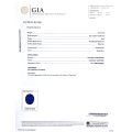 Natural Unheated Blue Sapphire 2.73 carats set in Platinum Ring with  0.35 carats Diamonds  / GIA Report
