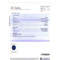 Natural Unheated Blue Sapphire 2.73 carats set in Platinum Ring with Diamonds / GIA Report 