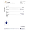 Natural Unheated Blue Sapphire 2.33 carats set in Platinum Ring with 0.40 carats Diamonds / GIA Report