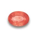 Natural Unheated Padparadscha Sapphire orange-pink color oval shape 3.56 carats with GIA Report