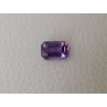 Natural Heated Purple Sapphire purple color emerald cut shape 2.62 carats 