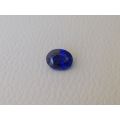 Natural Unheated Blue Sapphire deep blue color oval shape 4.00 carats with GIA Report / video