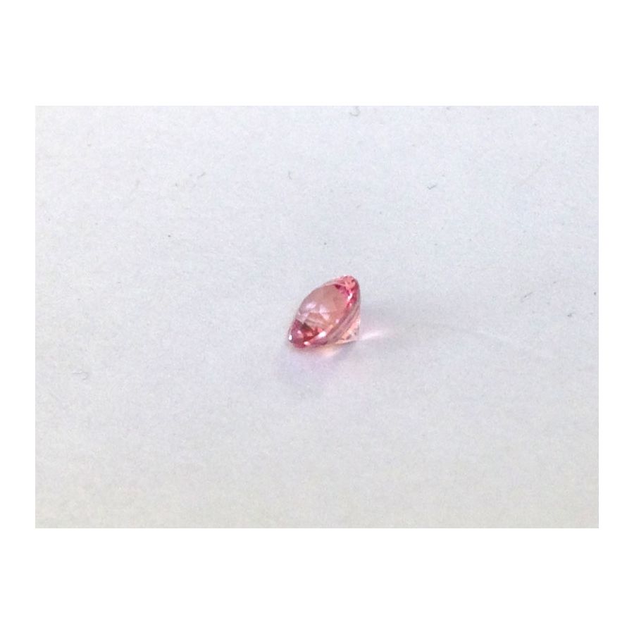 Natural Heated Padparadscha Sapphire orange-pink color round shape 0.43 carats with GRS Report