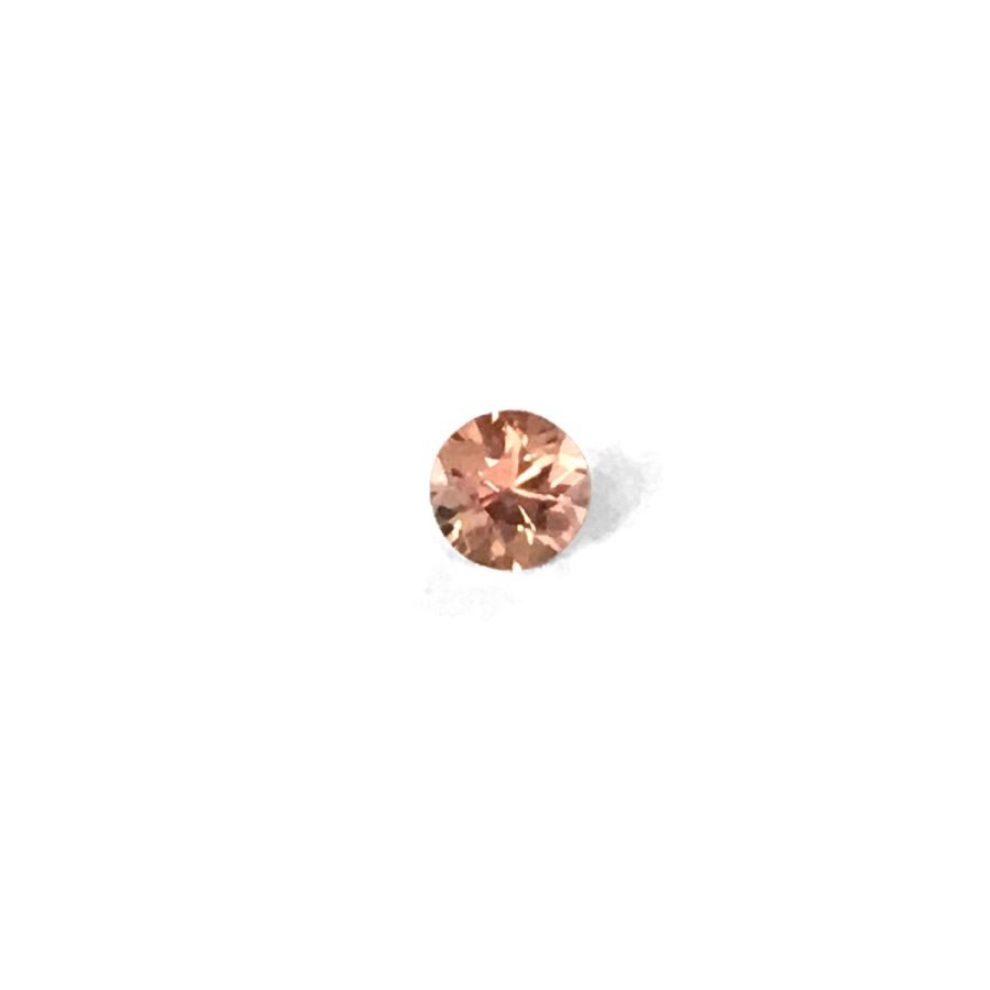 Natural Unheated Padparadscha Sapphire pink-orange color round shape 0.49 carats with AIGS Report