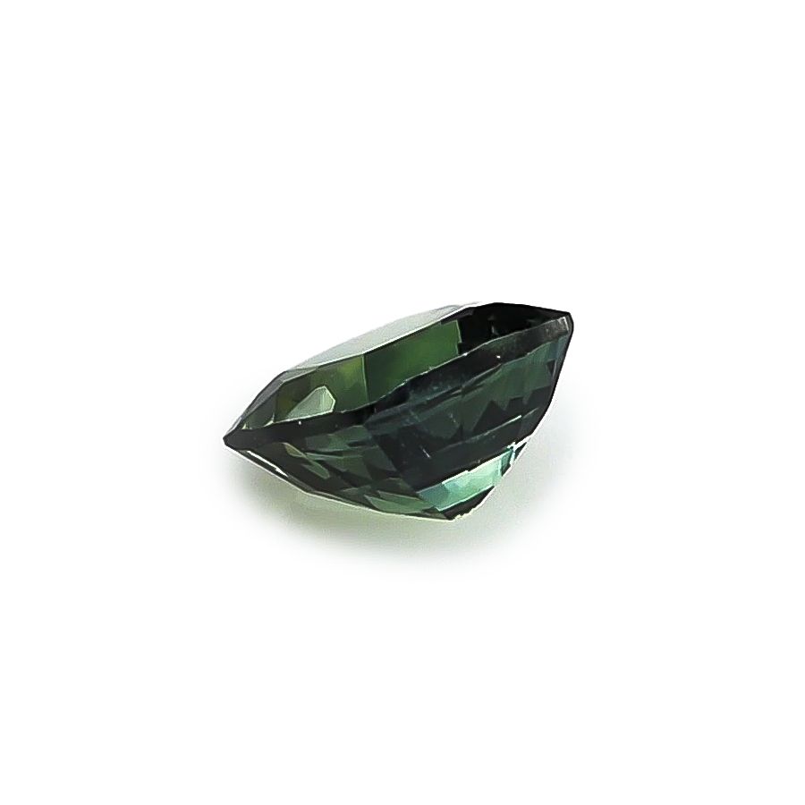 Natural Teal Blue-Green Sapphire cushion shape 0.67 carats