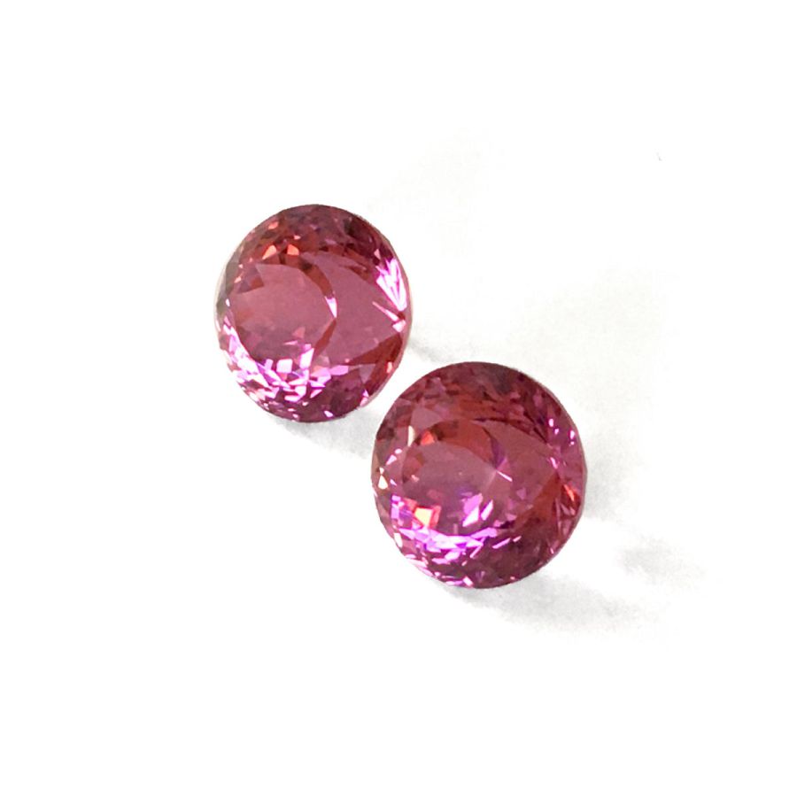 Natural Pink Tourmaline Matching Pair 21.67 carats
