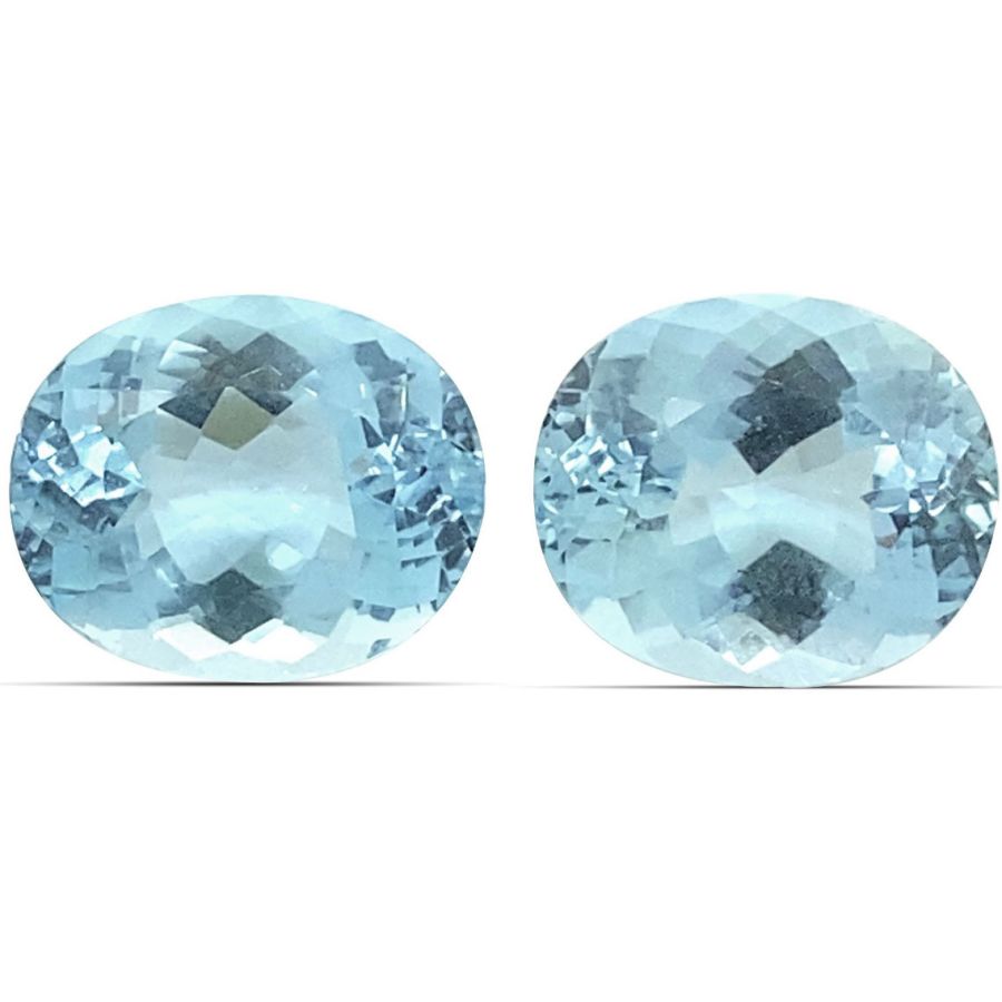 Natural Aquamarine Matching Pair 18.78 carats 