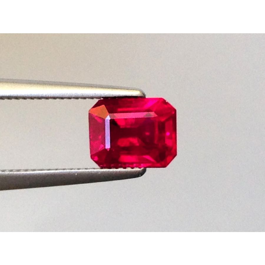 Natural Heated Ruby red color octagonal shape 1.01 carats