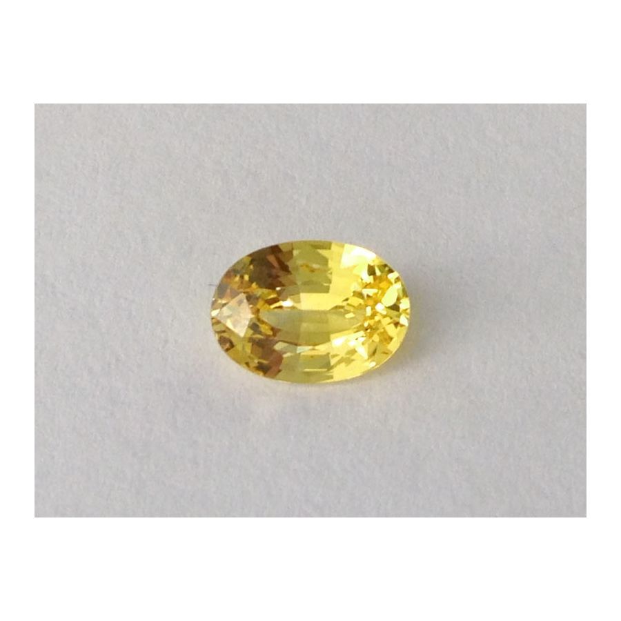 Natural Heated Yellow Sapphire yellow color oval shape 1.02 carats with GIA Report