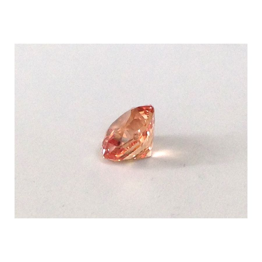 Natural Unheated Padparadscha Sapphire pinkish-orange color cushion shape 1.09 carats with GRS Report