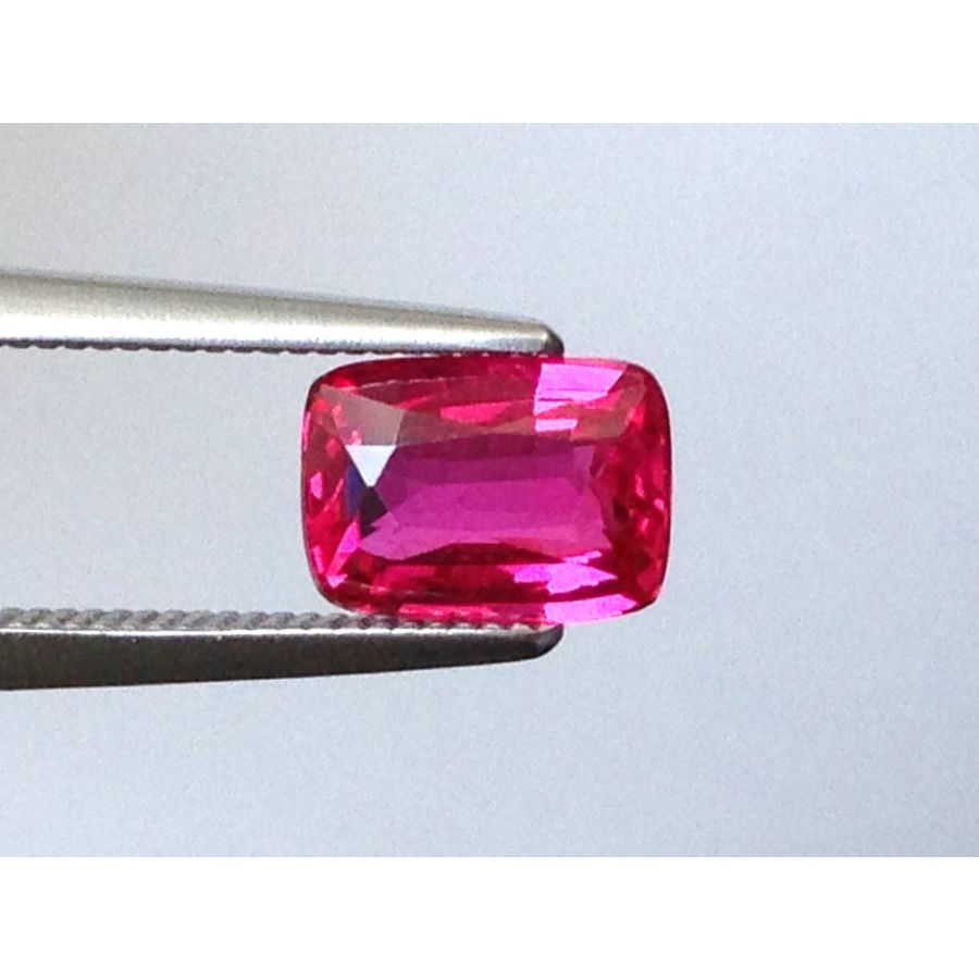 Natural Unheated Mozambique Ruby red color rectangular shape 1.10 carats with GIA Report