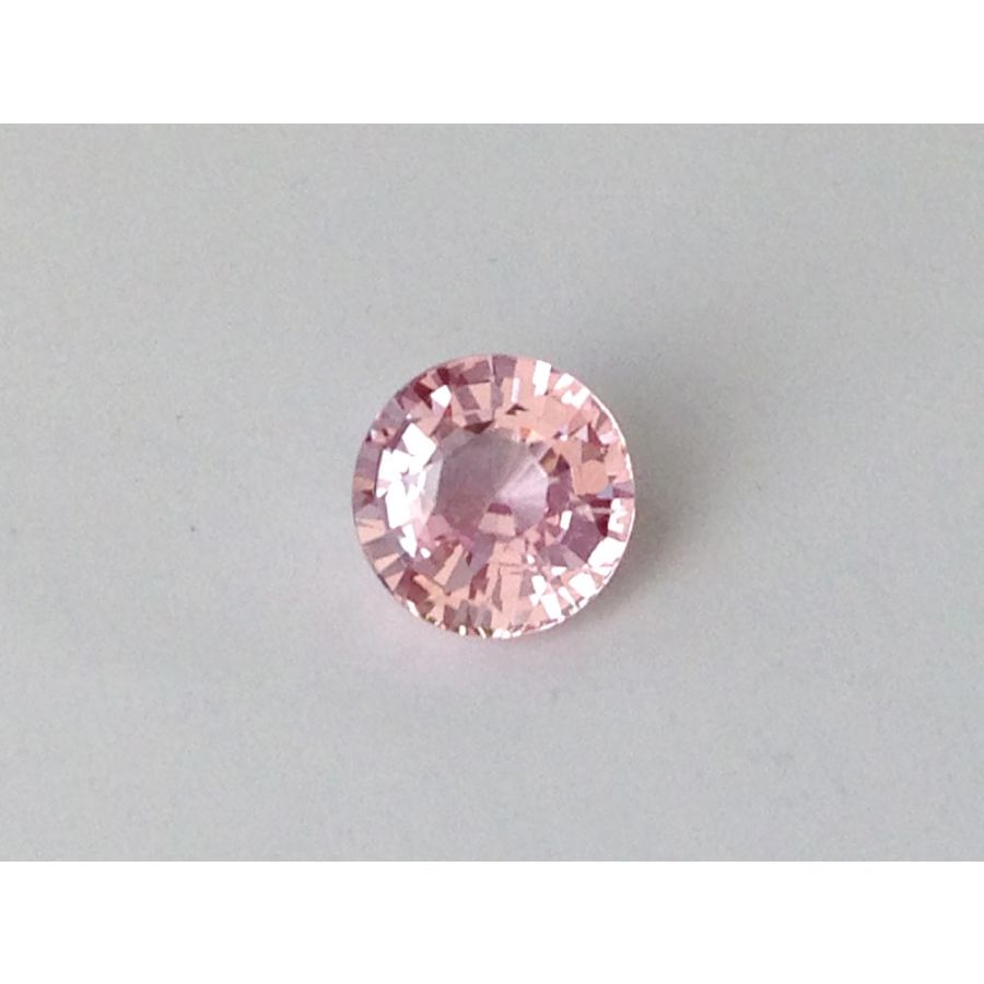 Natural Unheated Padparadscha Sapphire pink-orange color round shape 1.11 carats with AIGS Report