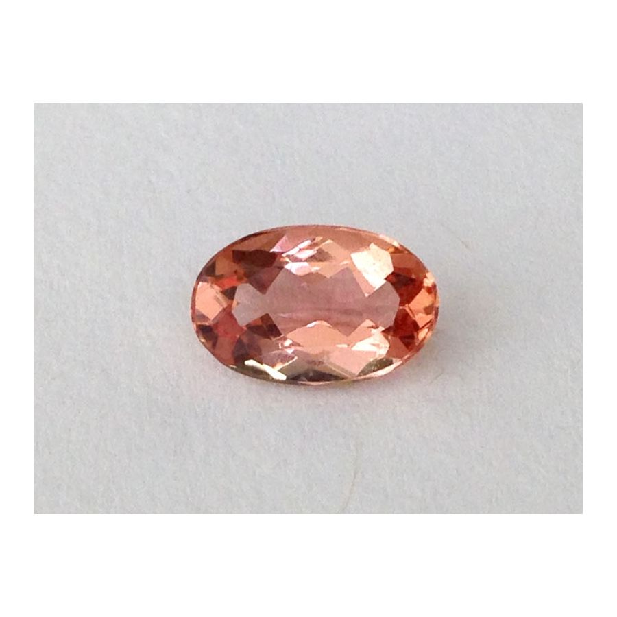 Natural Imperial Topaz orange color oval shape 1.22 carats with GIA Report