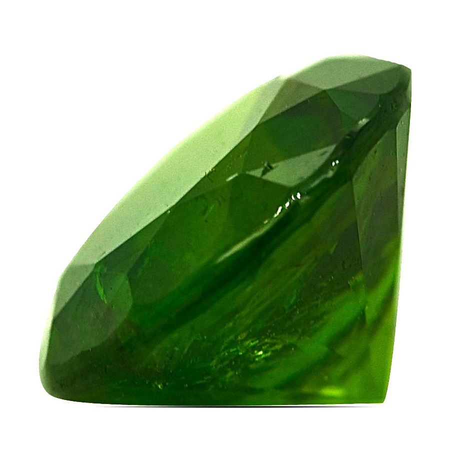 Natural Russian Demantoid Garnet with 'horse tail' inclusions 1.59 carats / GIA Report