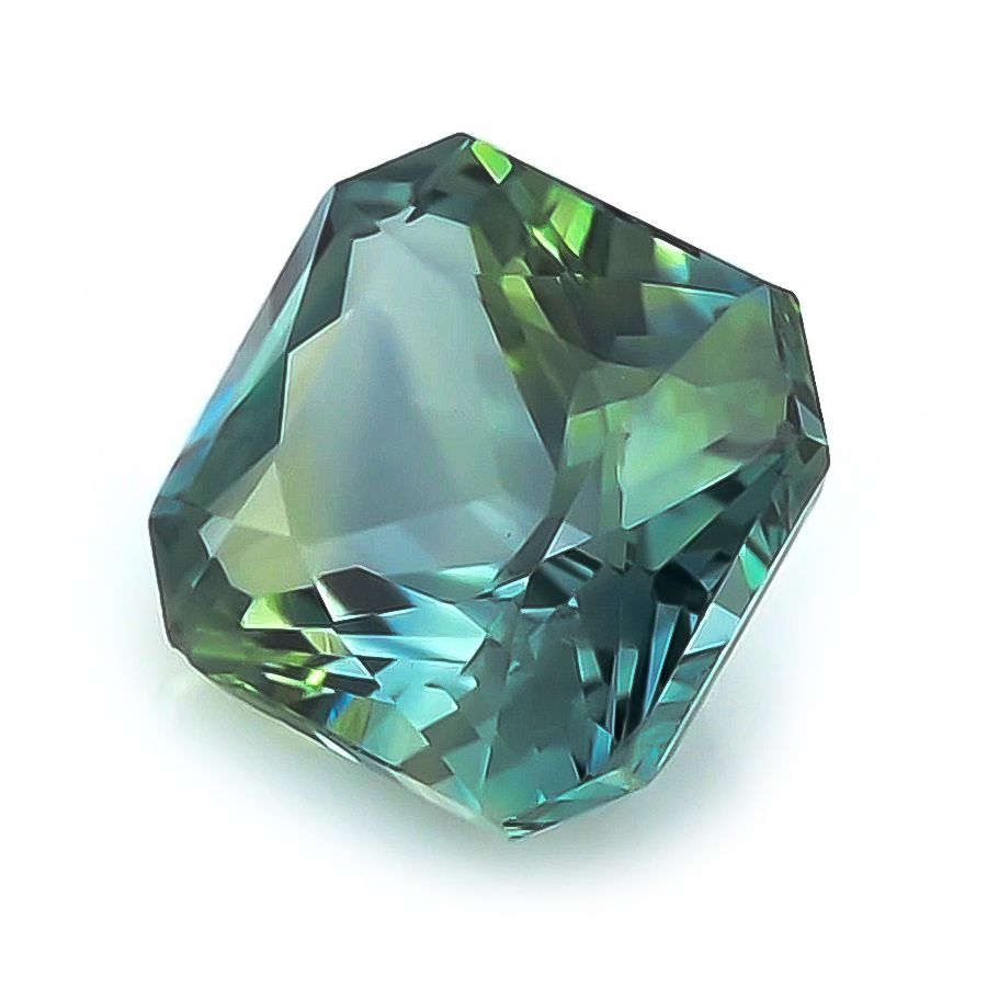 Natural Teal Green-Blue Sapphire 1.71 carats 