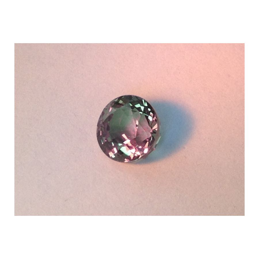 Natural Alexandrite yellowish green changing to purplish gray color round shape 1.81 carats with GIA Report