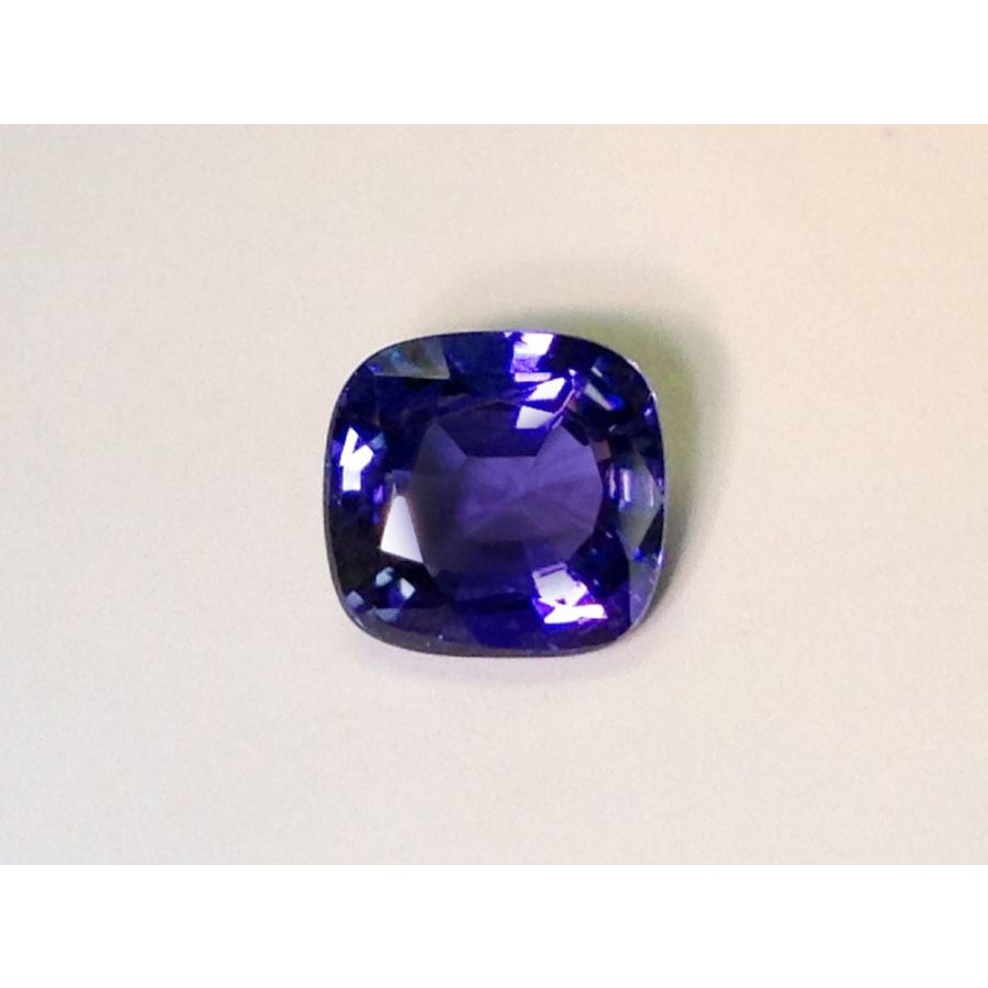 Natural Unheated Color Change Sapphire bluish violet to purple cushion shape 1.85 carats with GIA Report