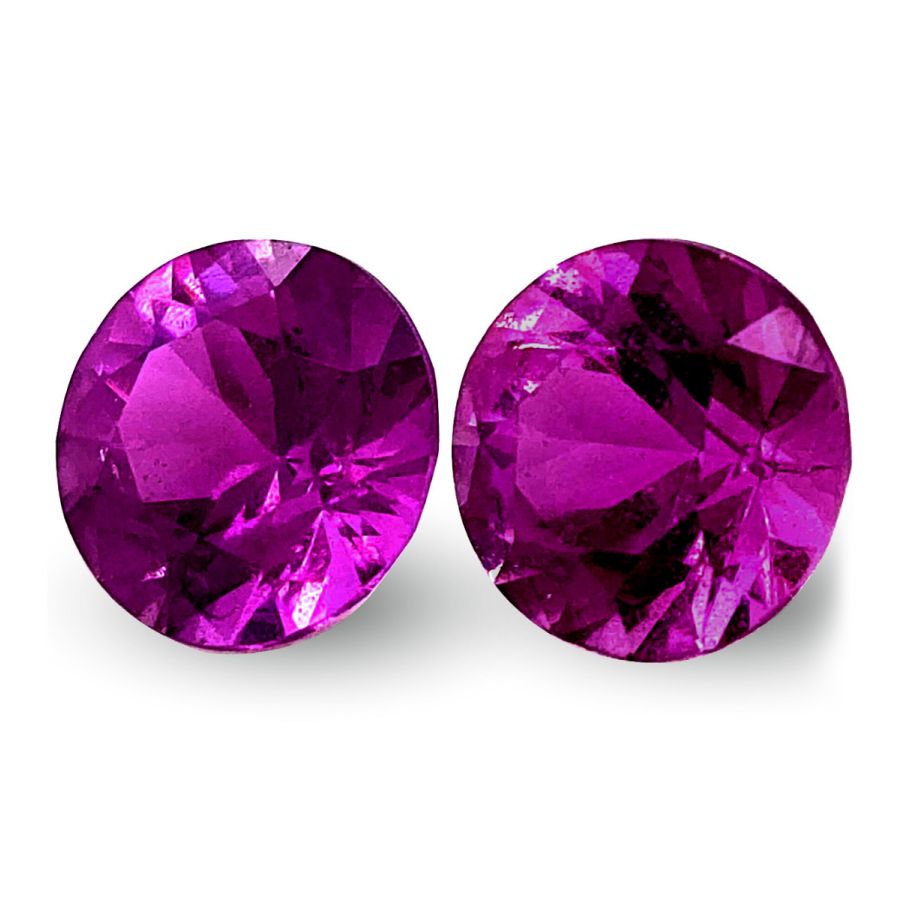 Natural Purple Sapphire Matching Pair 1.91 carats 