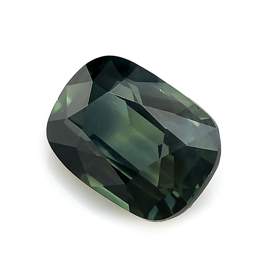 Natural Unheated Teal Greenish Blue Sapphire cushion shape 1.96 carats with GIA Report
