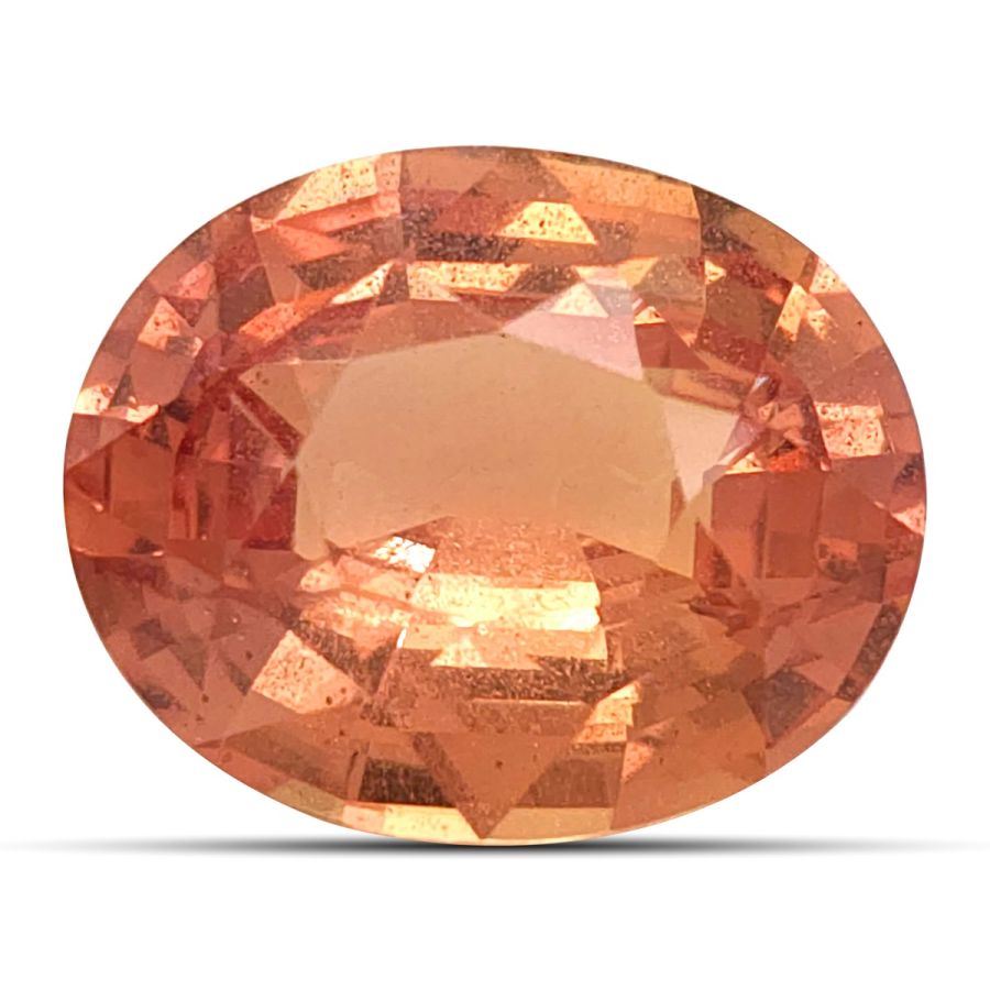 Natural Unheated Orange Sapphire 3.13 carats with GRS Report