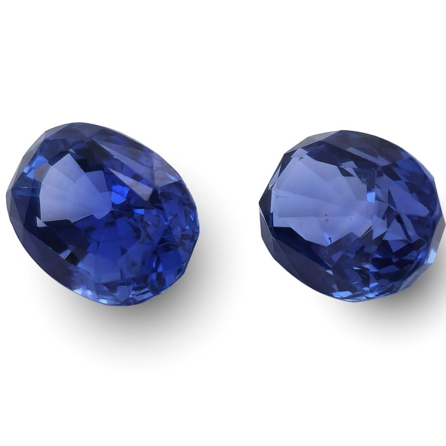 Natural Unheated Blue Sapphire Matching Pair 4.02 carats with GIA Report