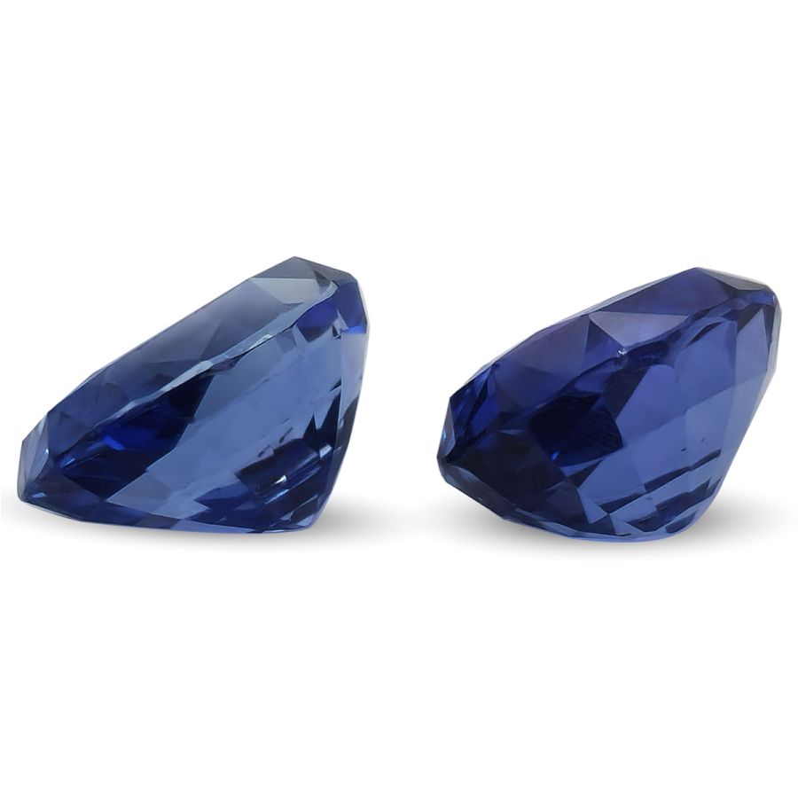 Natural Unheated Blue Sapphire Matching Pair 4.02 carats with GIA Report