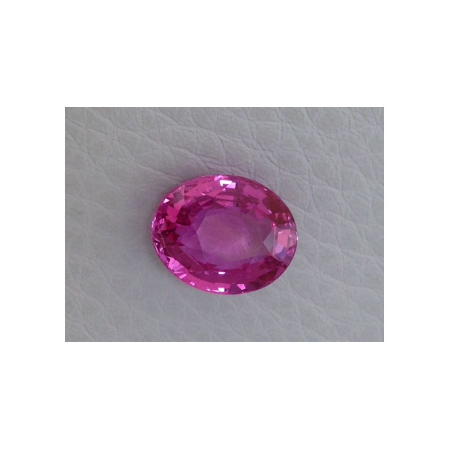 Natural Heated Pink Sapphire pink color oval shape 3.09 carats