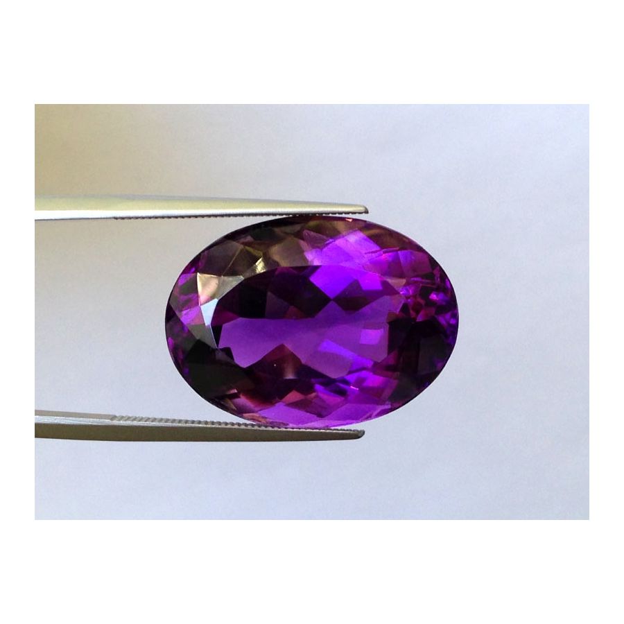 Natural Amethyst purple color oval shape 24.67 carats
