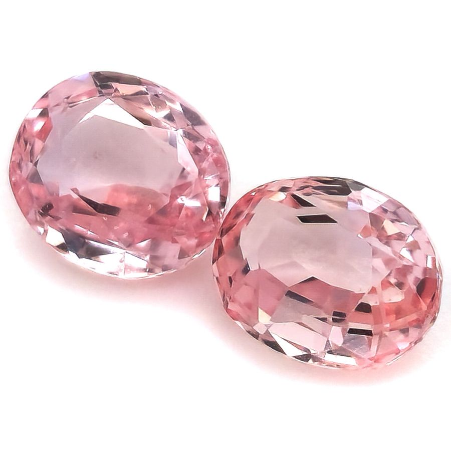 Natural Unheated Padparadscha Sapphire Matching Pair 2.03 carats with GRS Report