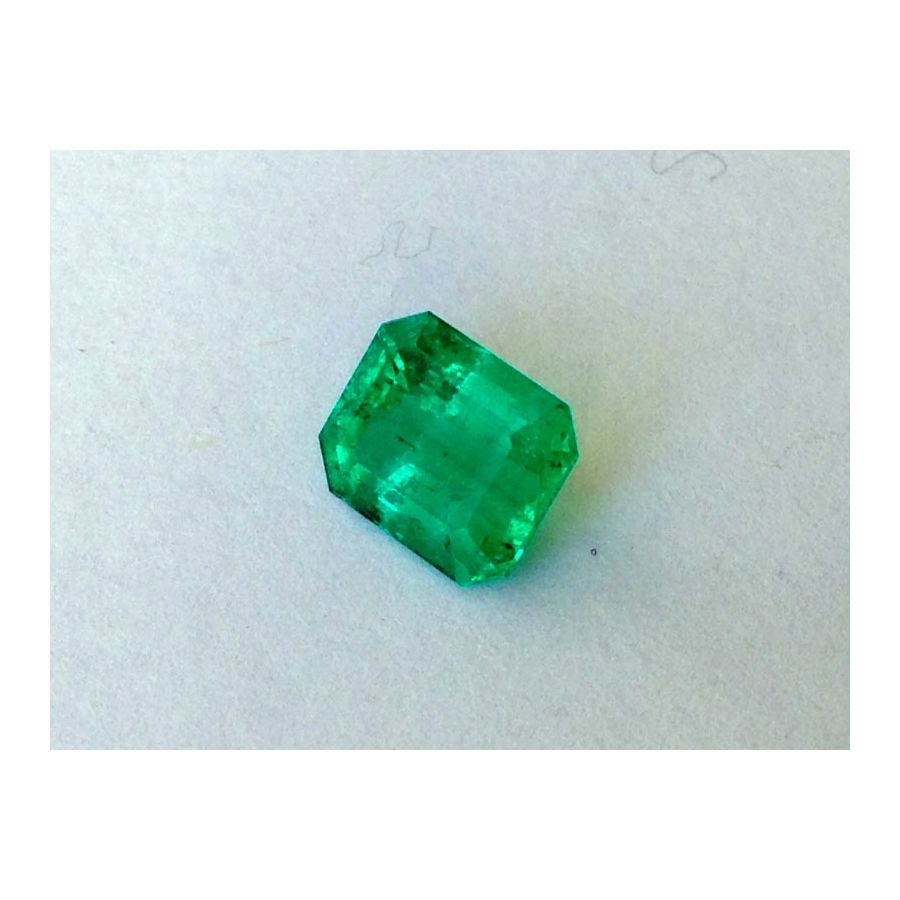 Natural Colombian Emerald green color octagonal shape 2.08 carats with GIA Report