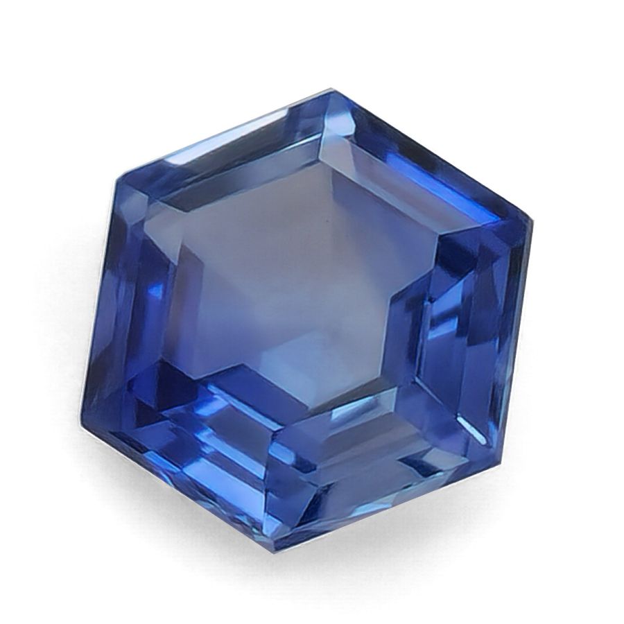 Natural Unheated Hexagonal Blue Sapphire 2.09 carats with GIA Report