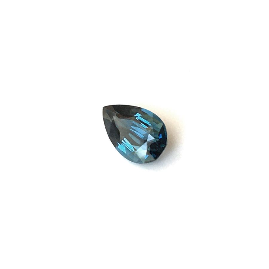 Natural Unheated Teal Greenish Blue Sapphire pear shape 2.09 carats with GIA Report