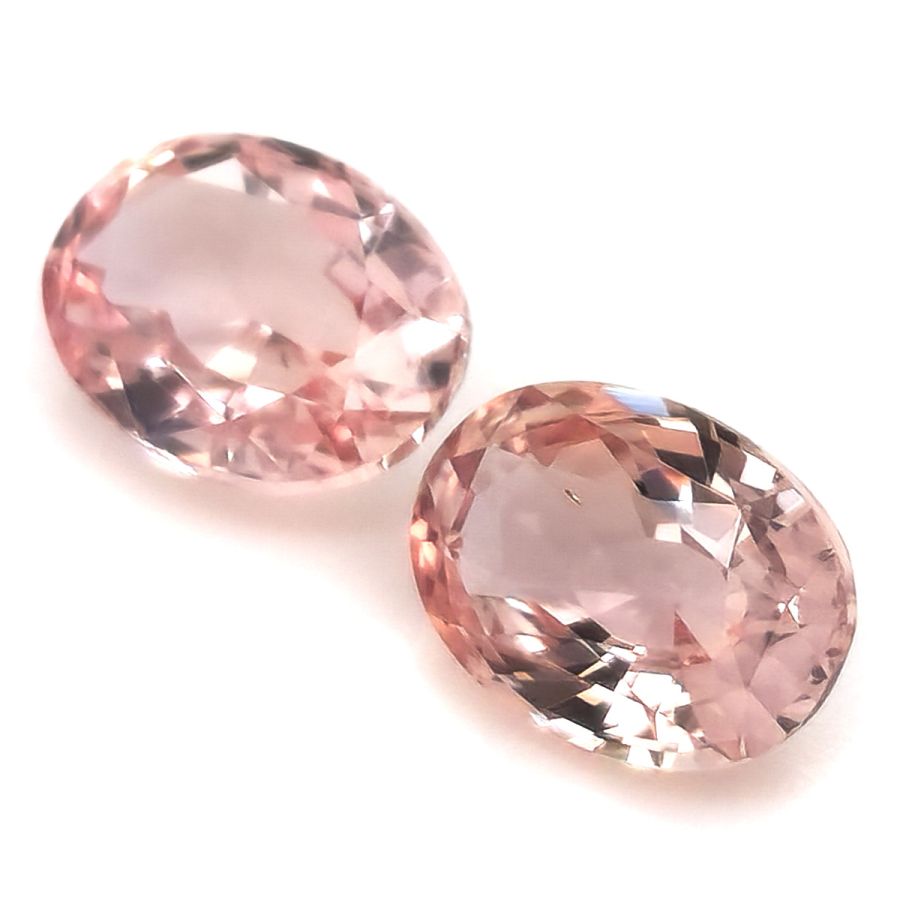 Natural Unheated Padparadscha Sapphire Matching Pair 2.10 carats with GRS Reports