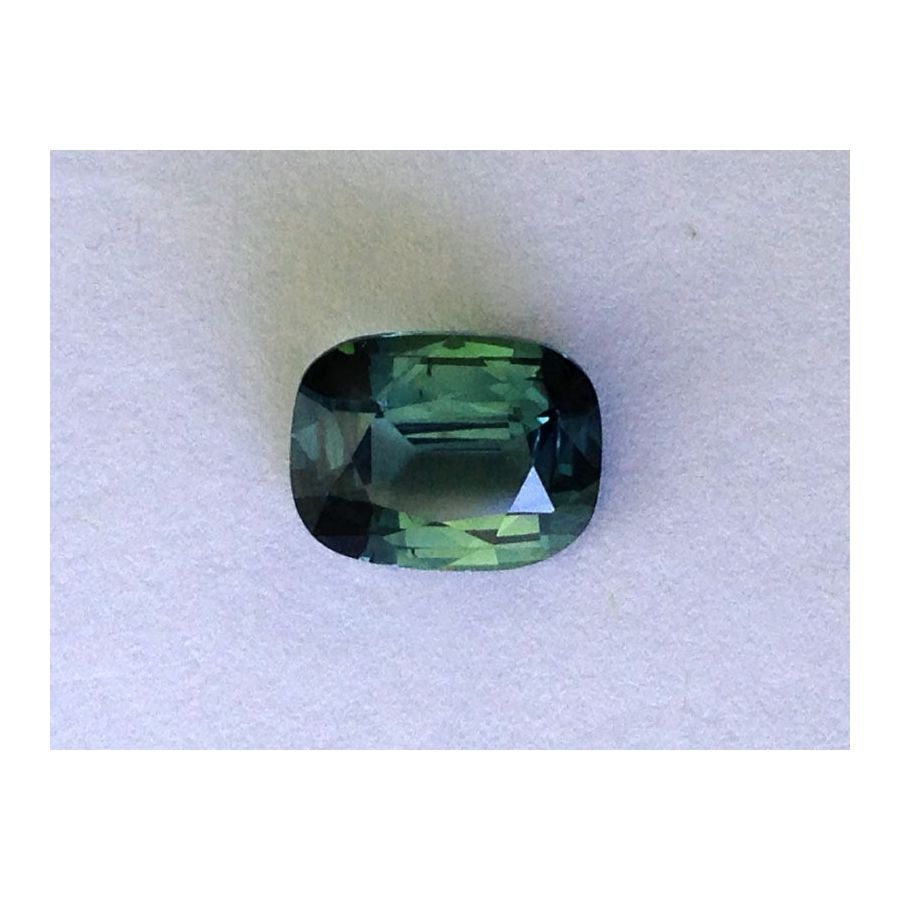 Natural Unheated Blue-Green Sapphire cushion shape 2.16 carats with GIA Report