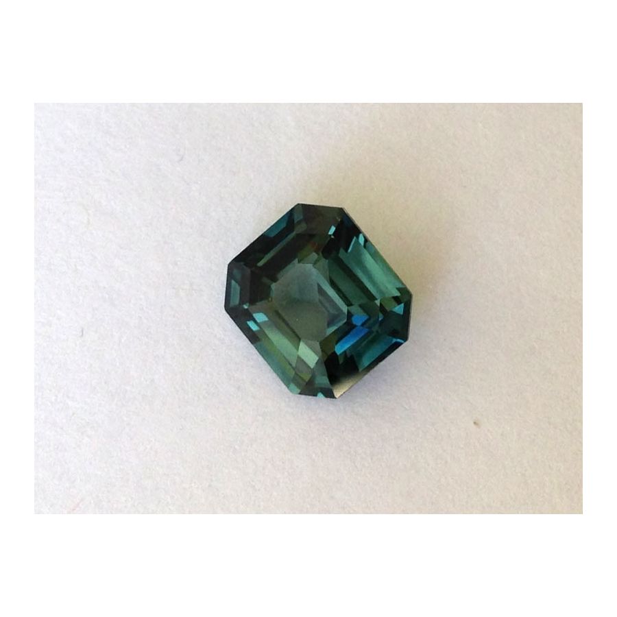 Natural Heated Teal Blue-Green Sapphire octagonal shape 2.17 carats with GIA Report