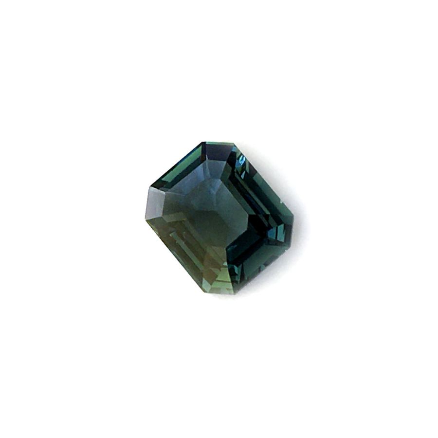 Natural Unheated Teal Blue-Green Sapphire octagonal shape 2.32 carats with GIA Report