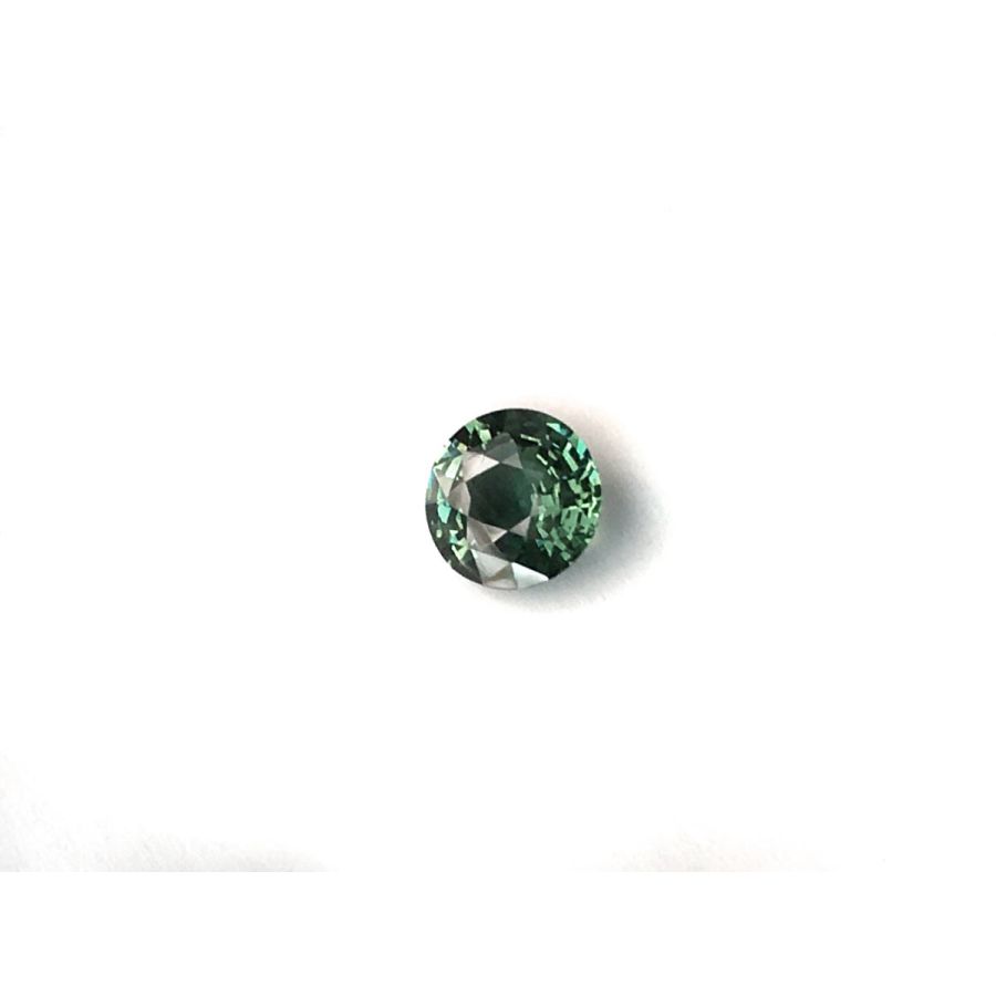 Natural Teal Bluish Green Sapphire round shape 2.36 carats with GIA Report
