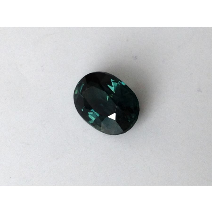 Natural Unheated Teal Greenish Blue Sapphire oval shape 2.54 carats with GIA Report
