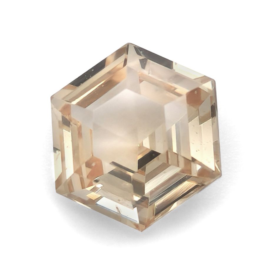 Natural Hexagonal Yellow Sapphire 3.18 carats with GIA Report