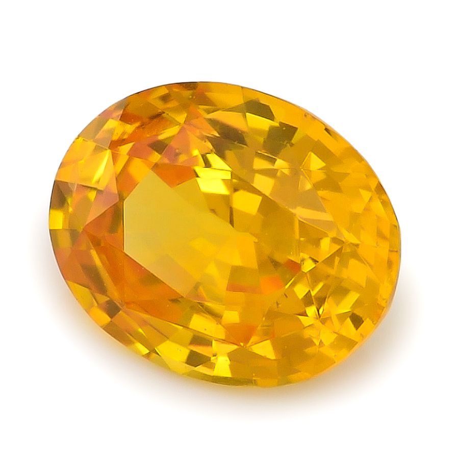 Natural Orangy Yellow Sapphire 3.32 carats 
