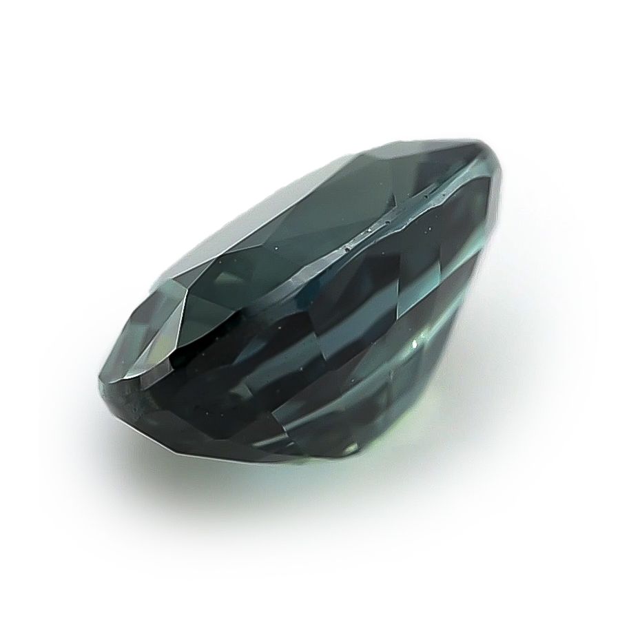 Natural Teal Blue-Green Sapphire oval shape 3.43 carats with GIA Report