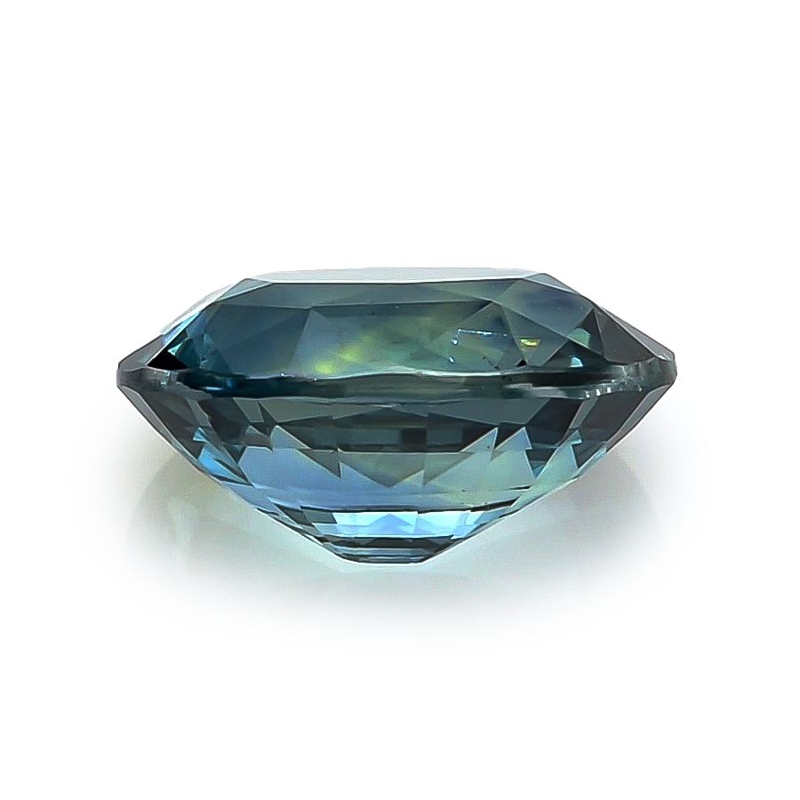 Natural Unheated Teal Green-Blue Sapphire 3.57 carats with GIA Report