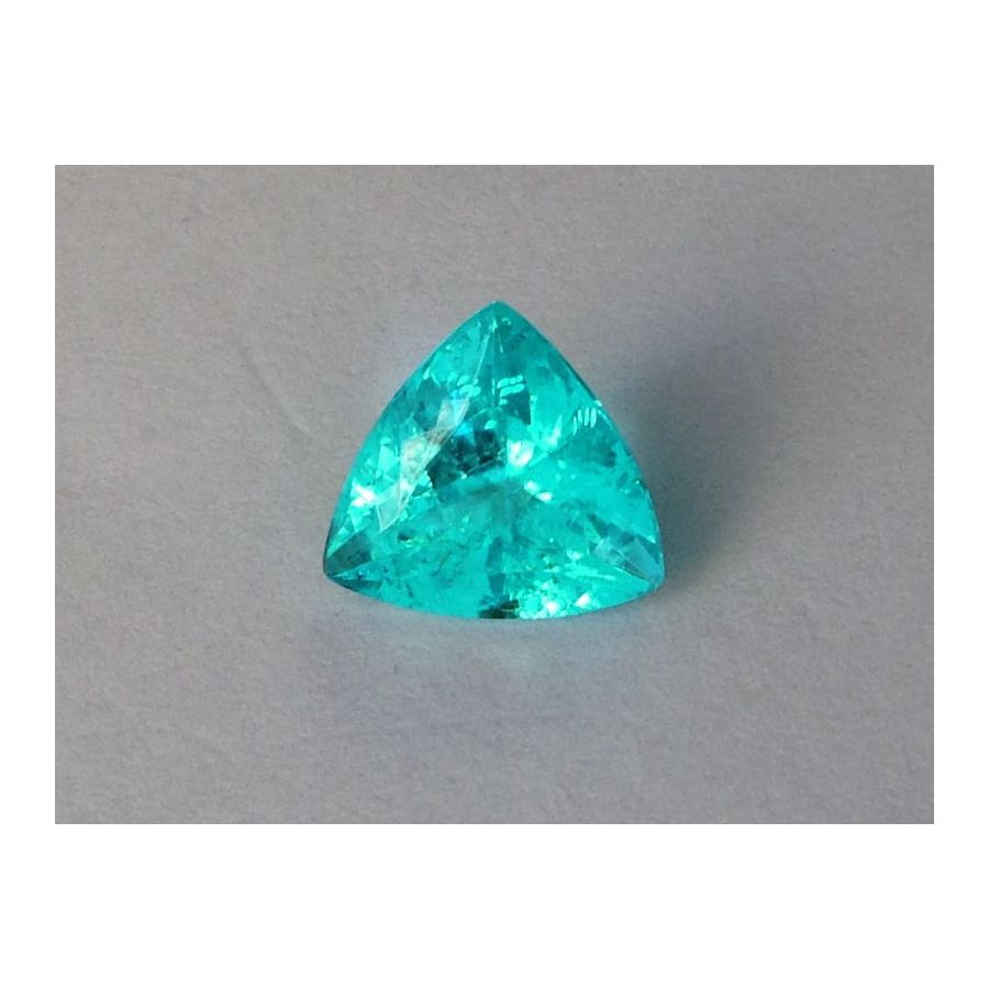Natural Paraiba Tourmaline greenish blue color triangular shape 3.70 carats with GIA Report